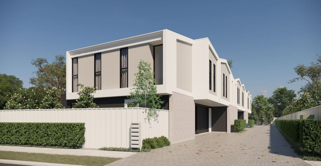 Architectural concept for a six-home development in Morphett Vale