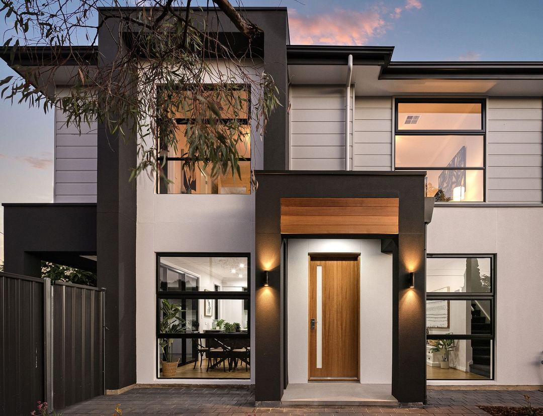 Completed townhouse development in Paradise, South Australia
